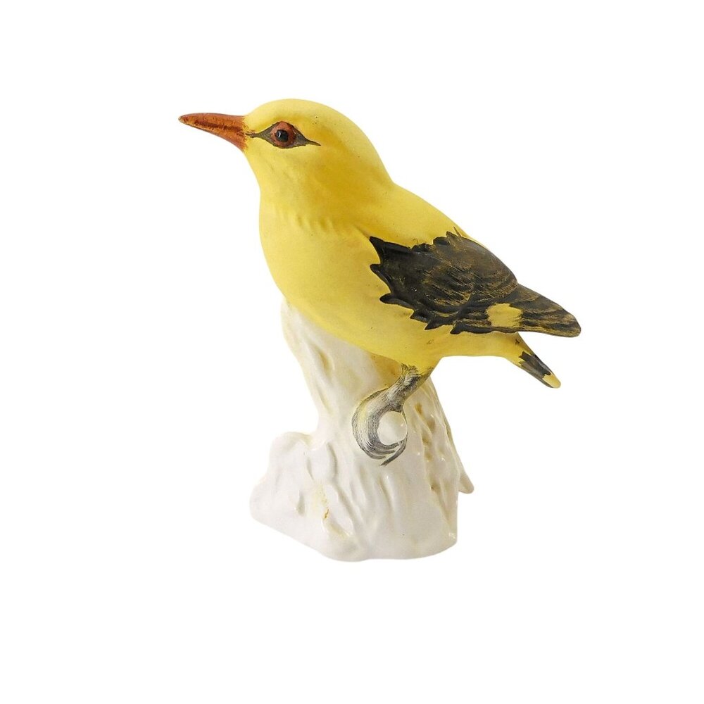 Vintage Goebel Golden Oriole Bird Figurine W. Germany Bisque Porcelain